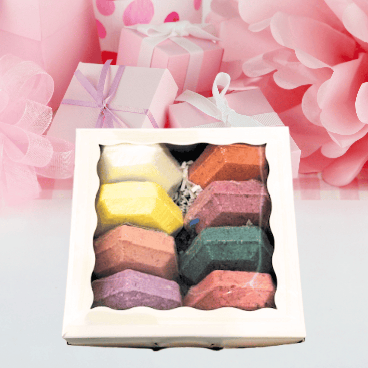 Soothing Showers| 8 Aromatherapy Steamers Gift Box Set in Assorted Scents