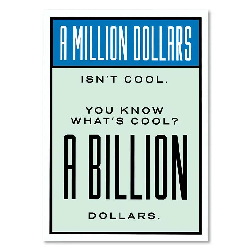 DecorBites™ Monopoly Millionaire Cartoon Canvas Art for Home Decor