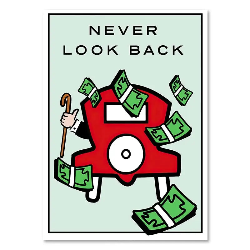 DecorBites™ Monopoly Millionaire Cartoon Canvas Art for Home Decor