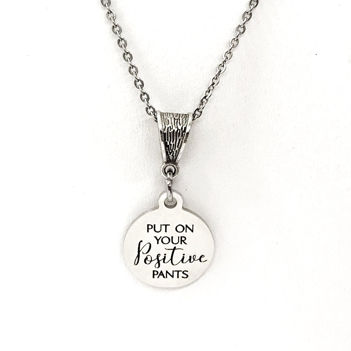 Motivating Gift, Put On Your Positive Pants Necklace, Positivity Gifts, Positivity Jewelry, Positive Pants Necklace, Positivity Quote