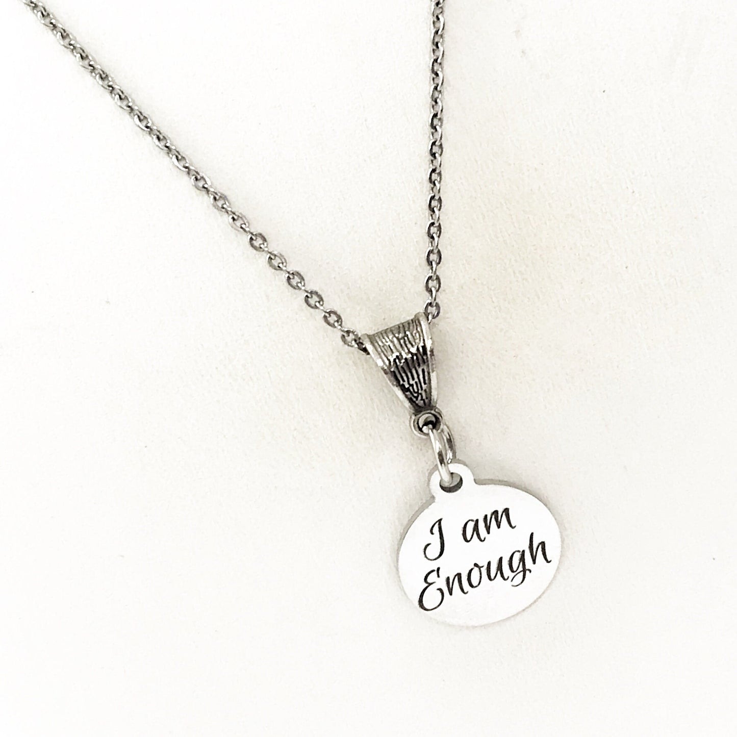 I Am Enough Necklace, Affirmation Jewelry, Affirmation Gifts, Motivation Gift, Motivating Quote, Encouragement Gift, Encouraging Her