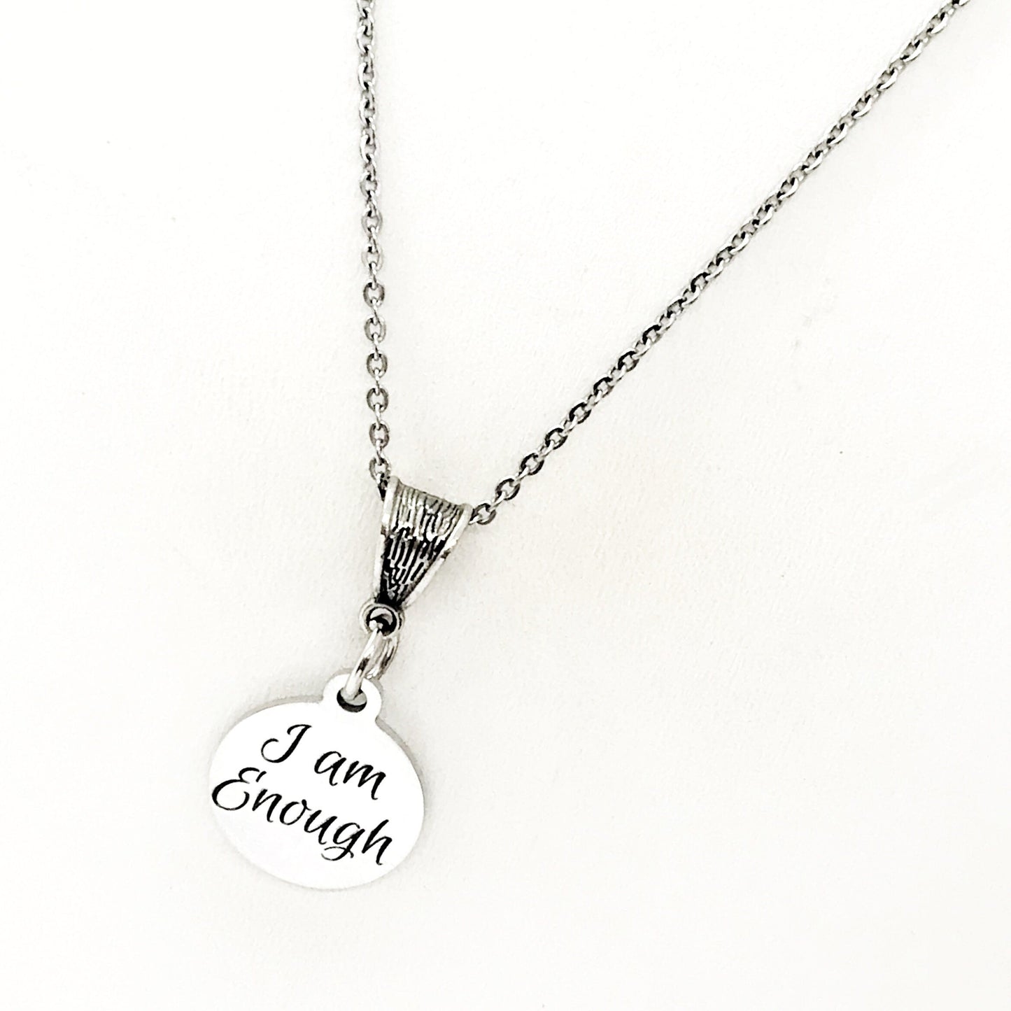 I Am Enough Necklace, Affirmation Jewelry, Affirmation Gifts, Motivation Gift, Motivating Quote, Encouragement Gift, Encouraging Her