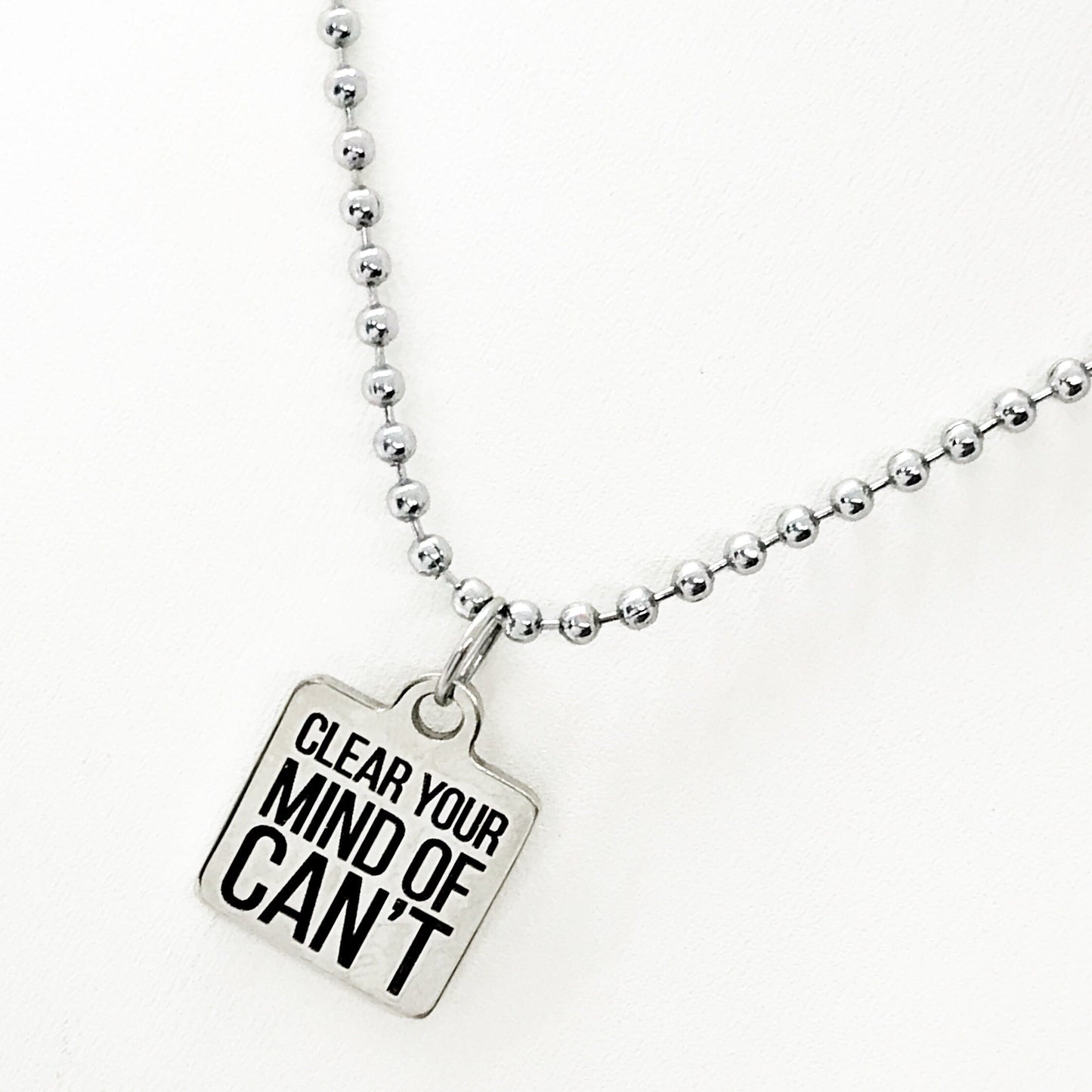 Motivation Gift, Clear Your Mind of Can’t Necklace, Motivating Quote, Affirmation Jewelry, Affirmation Quotes, Encouragement Quote