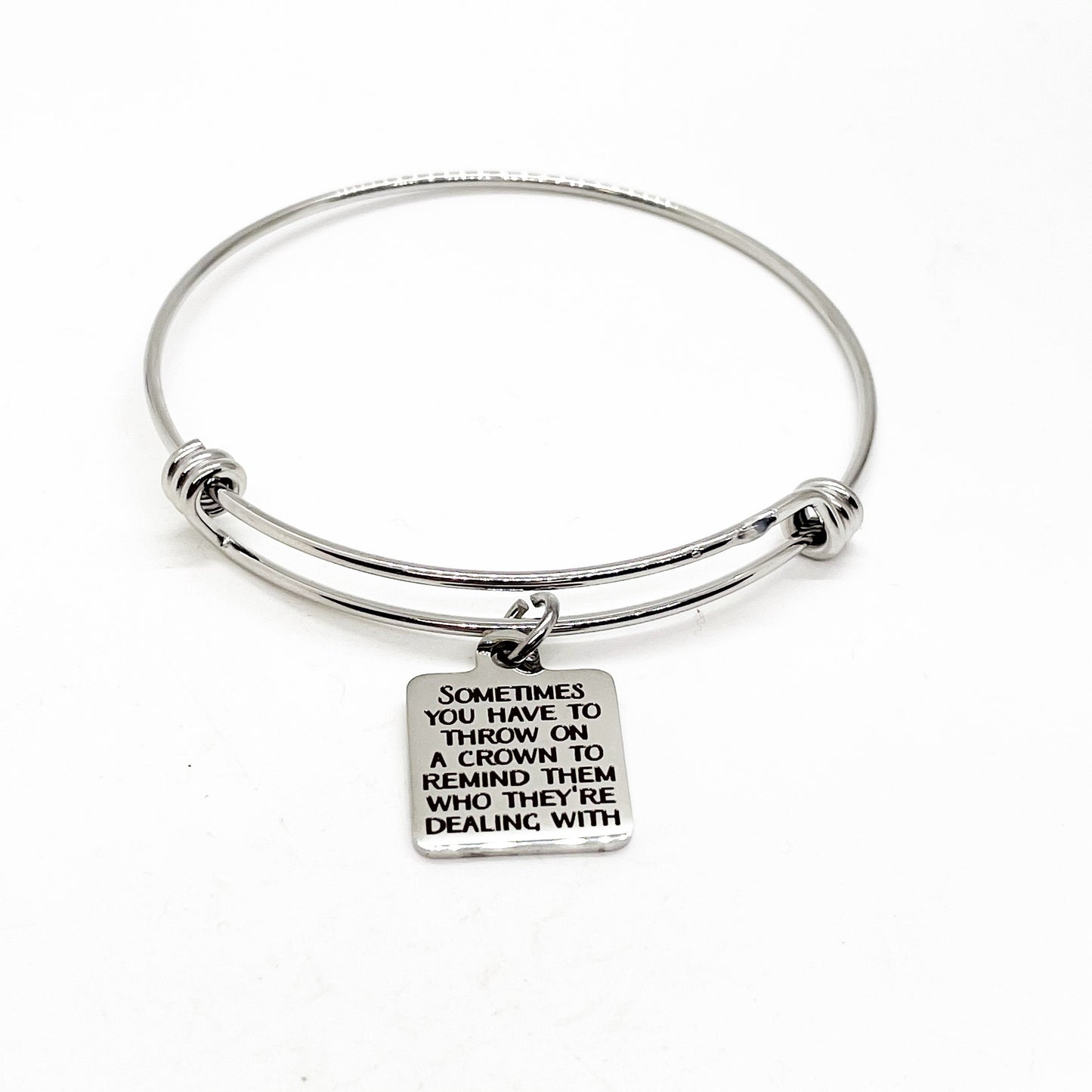 Confidence Gifts, Remind Them Who They Are Dealing With Bracelet, Affirmation Gifts, Affirmation Jewelry, Affirmation Quote, Encouragement