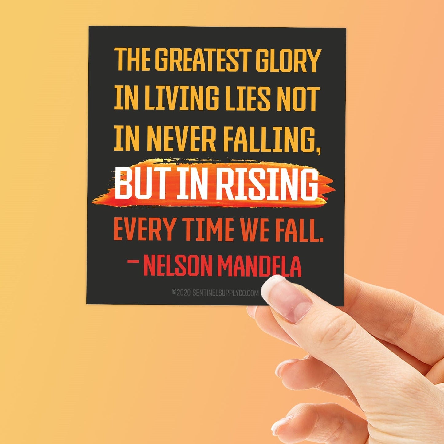 Nelson Mandela Quote Sticker
