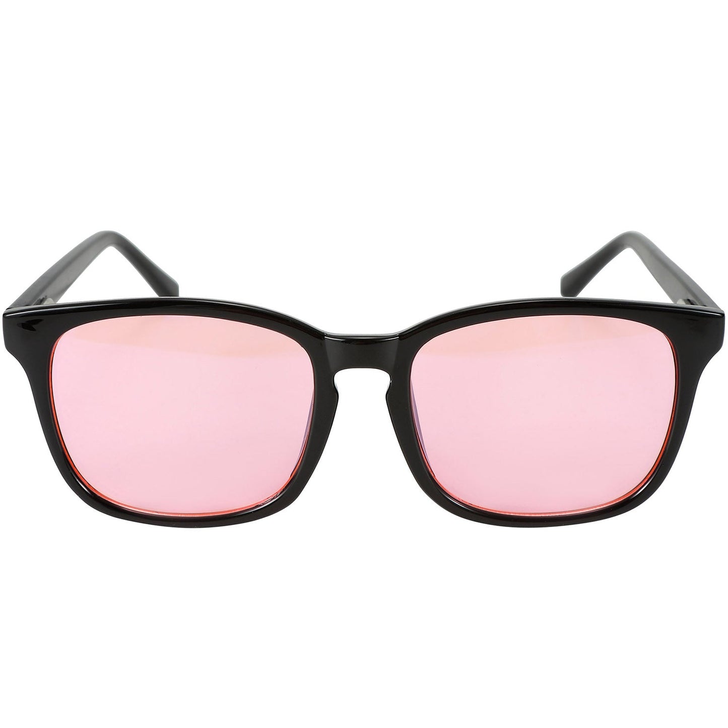Night-time FL-41 Rose Blue Light Blocking Glasses - Black