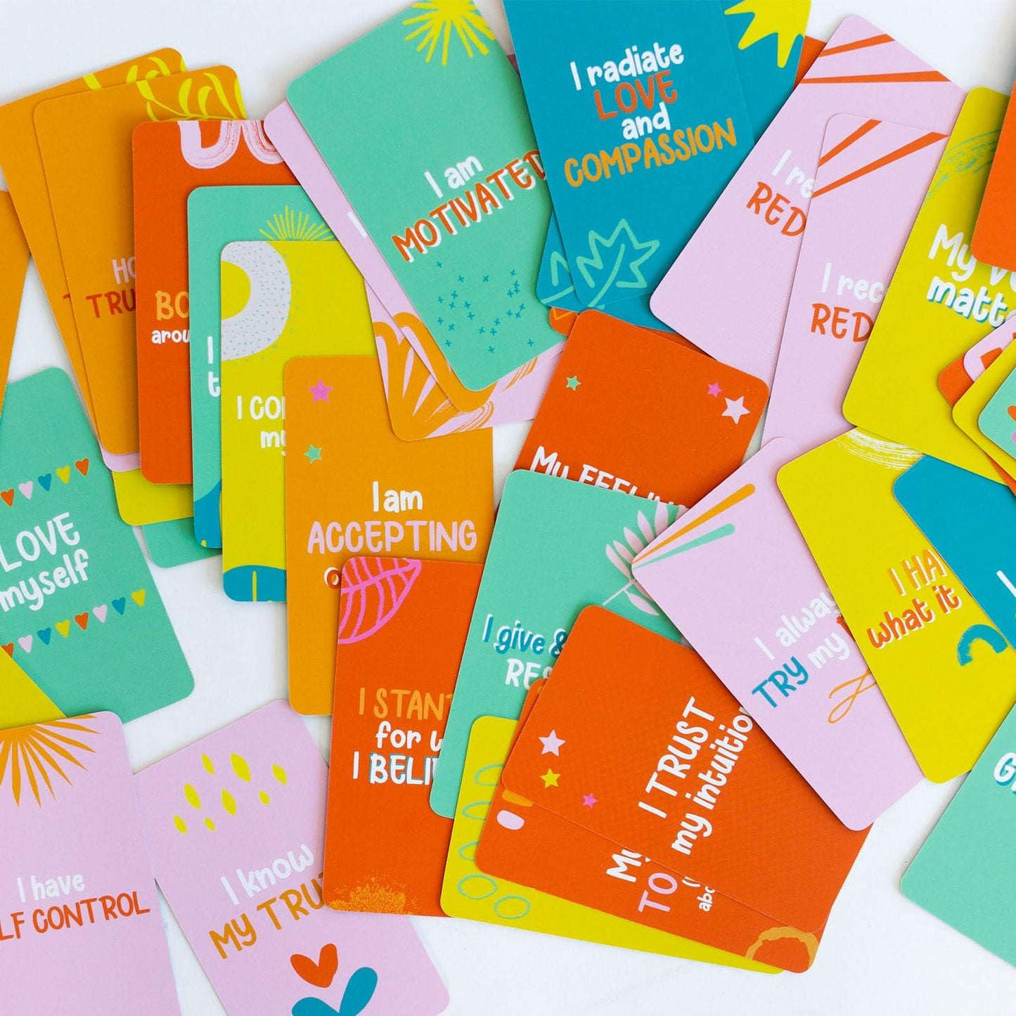 Positive Affirmation Cards for Kids 52 Pcs Mindfulness Growth Mindset