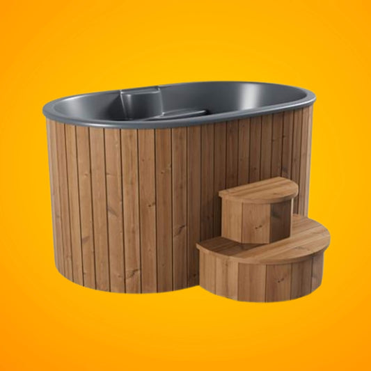 SaunaLife Model S2N/B Premium 2-Person Cold Plunge And Hot Immersion Tub [MODEL-S2N/B] (SAK18296)
